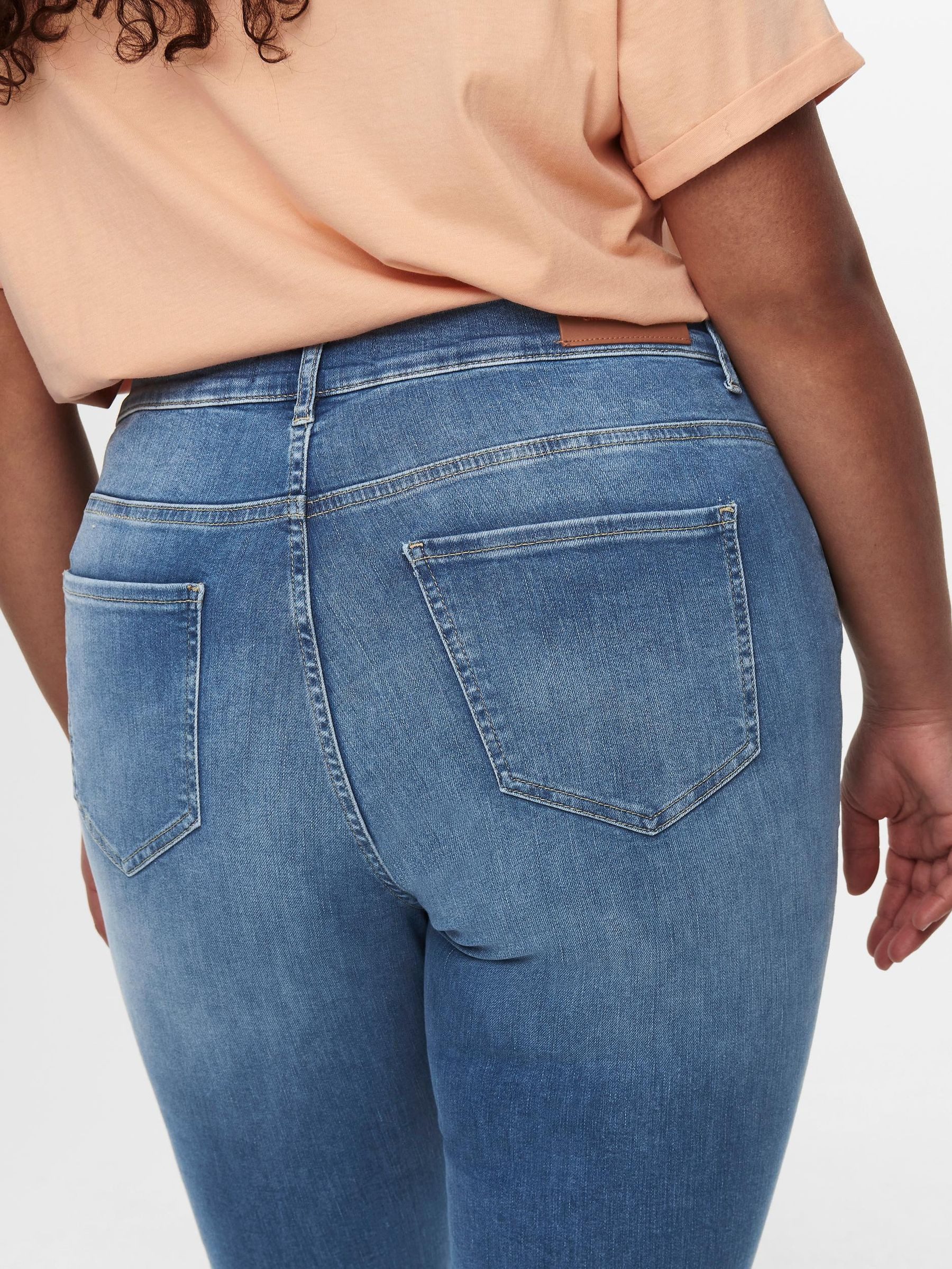 ONLY CARMAKOMA Slim-fit-Jeans Curvy Skinny Jeans Plus Size Stretch Denim CARMAYA CARMAYA HW SK SHAPE DNM JNS REA088 NOOS