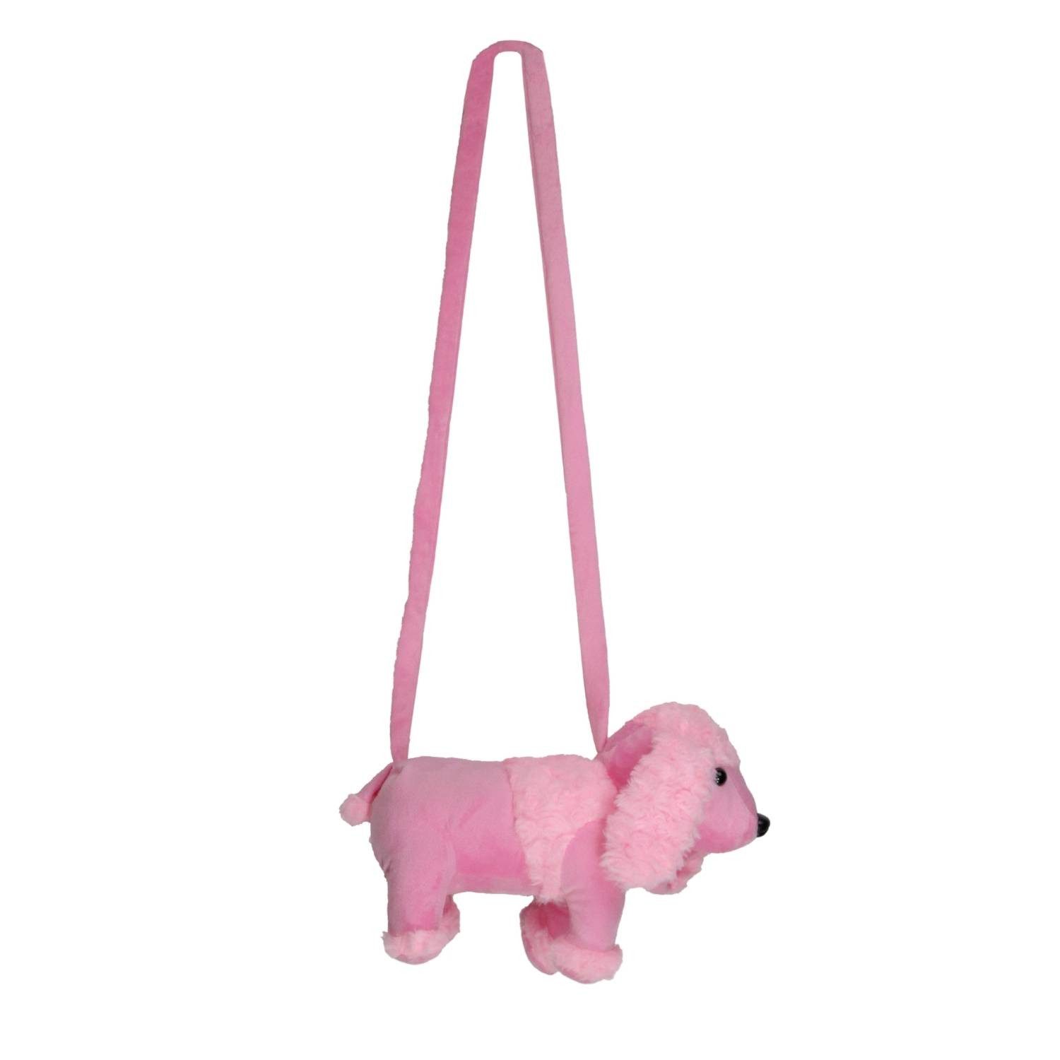 Das Kostümland Kostüm Kuschelige Pudel Handtasche, 32 x 19 x 10 cm - Ro