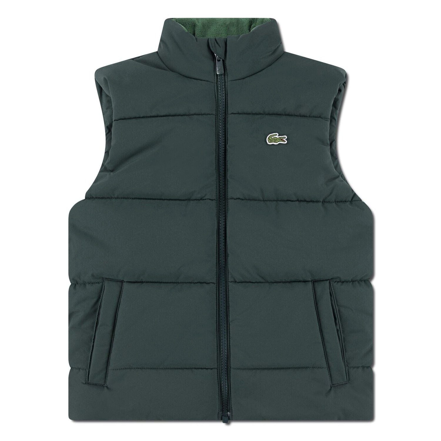 Lacoste Steppweste LACOSTE Kids Steppweste „Taffeta Puffer“ – Dunkelgrün
