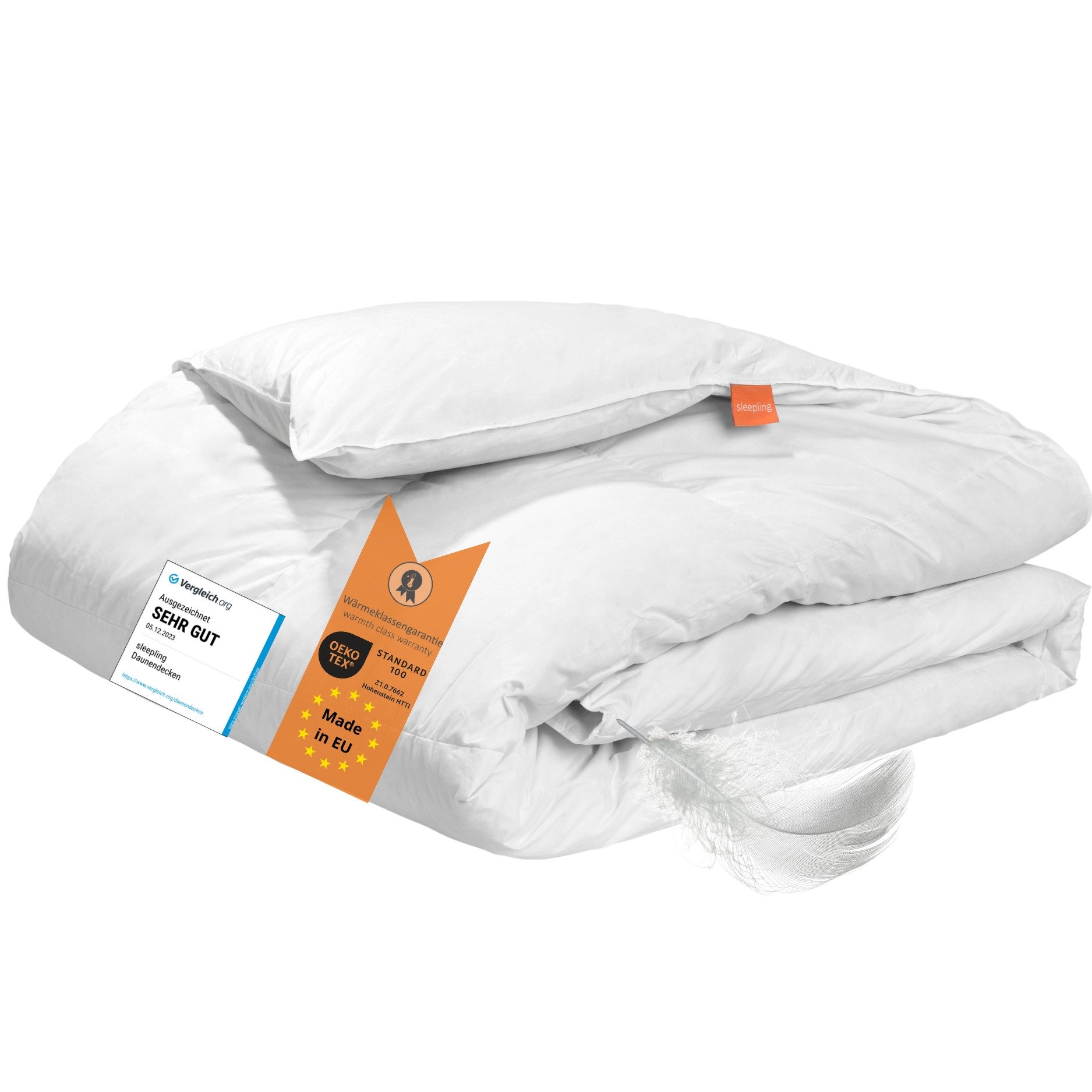 sleepling Daunenbettdecke Komfort, 135x200 cm, 155x220 cm, weitere Größen u günstig online kaufen