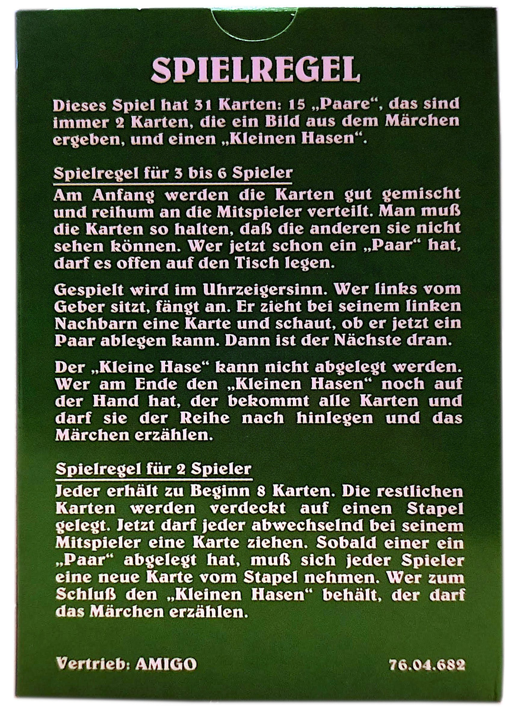 AMIGO Spiel Rotkäppchen Märchenspiel Kartenspiel