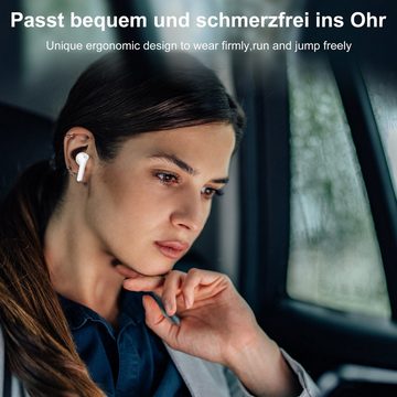 IBETTER Bluetooth Kopfhörer Sportkopfhörer, LED Ladestandsanzeige In-Ear-Kopfhörer (Echte drahtlose Bluetooth Kopfhörer im Ladekoffer mit aktiver, LED-Anzeige,Comfort Fit, Bluetooth Kopfhörer für Sport, IPX6 wasserdichte Kopfhörer, Bluetooth)