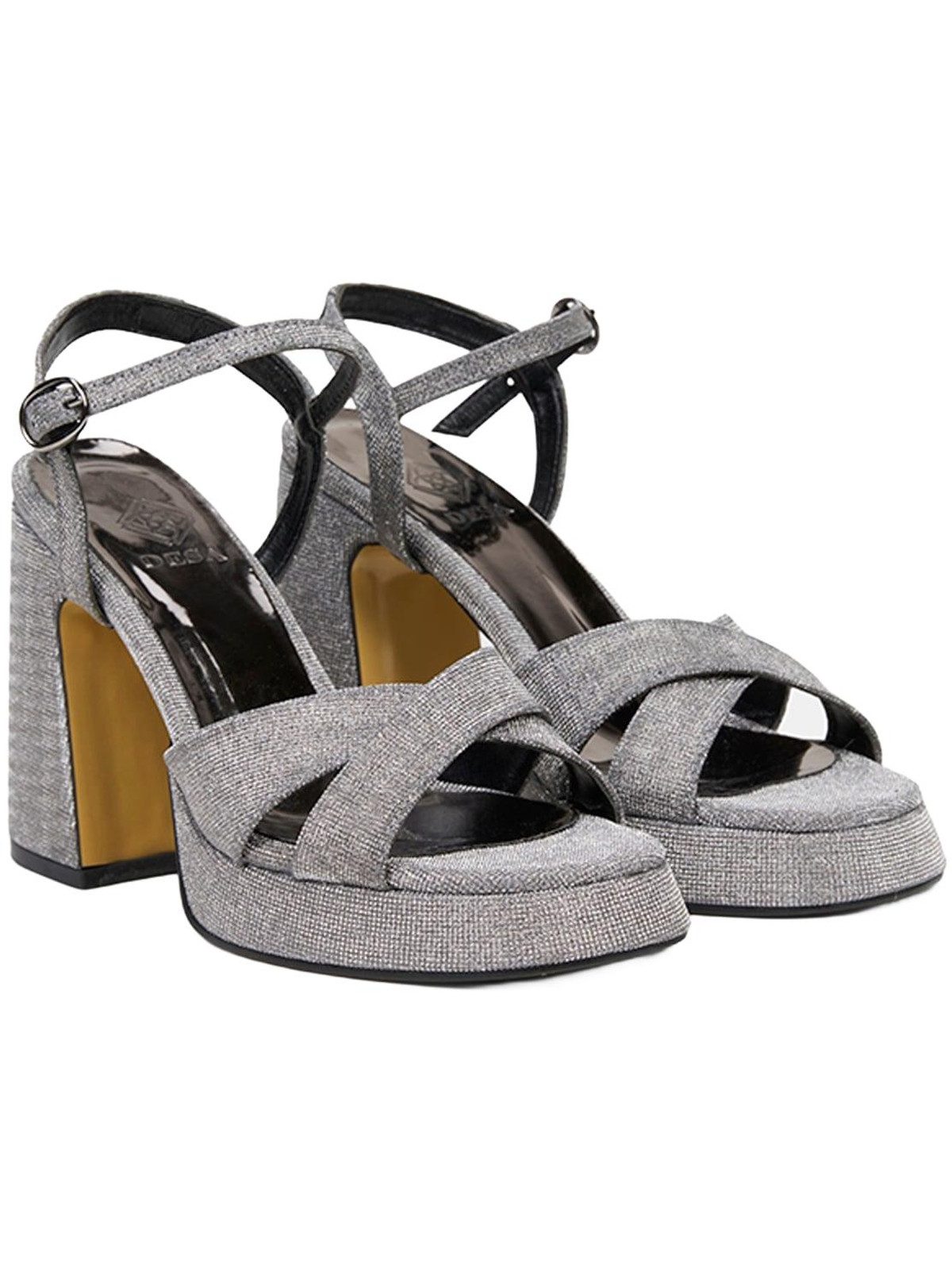 Desa DESA Damen-Pumps aus Leder – Elegante Plateau-Pumps mit hohem Absatz, Sandale