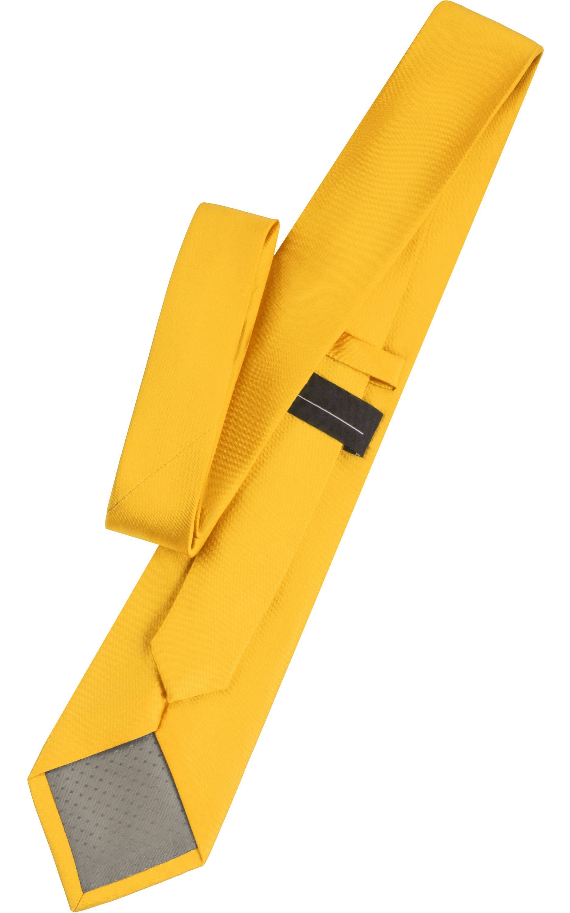 Krawatte Herren (150cm Ladeheid Dunkelgelb Krawatte KP-8 8cm) Breite 1-St) (Set, x