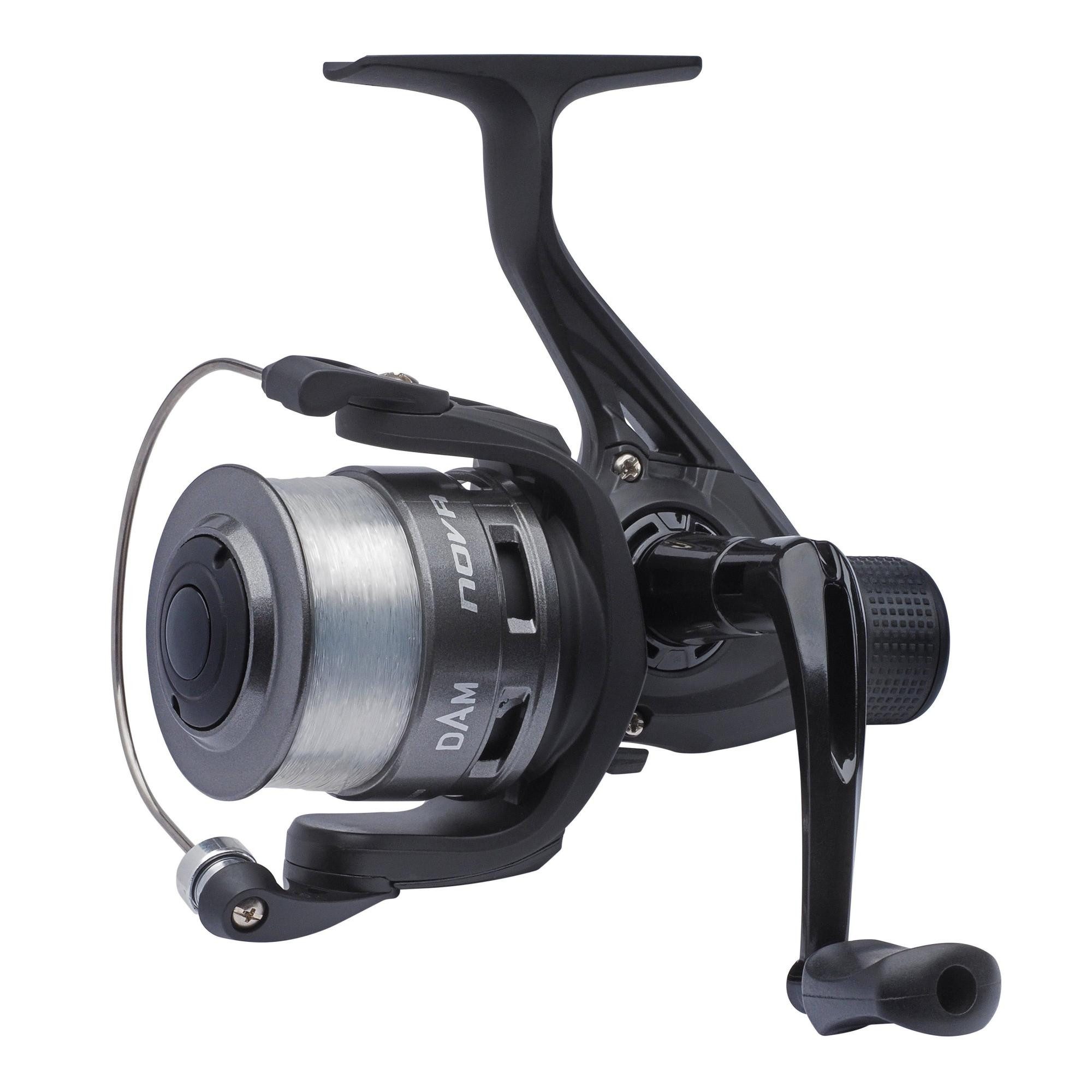 DAM Fishing Freilaufrolle Quick Nova RD Spinning Reel Rolle mit Schnur in 4 Größen)