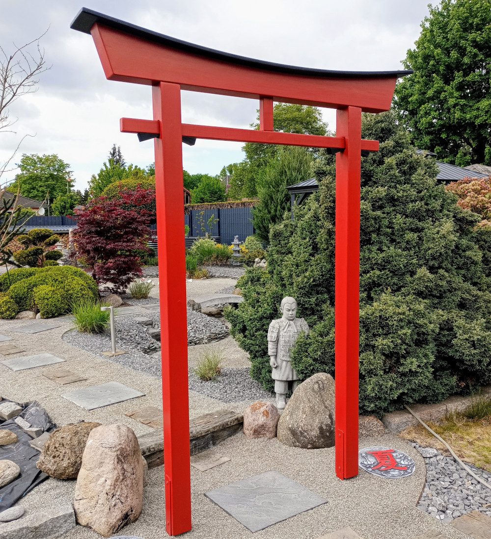 AAF Nommel Gartenfigur Japanisches Torii Gate Tor Japan, Modell 044