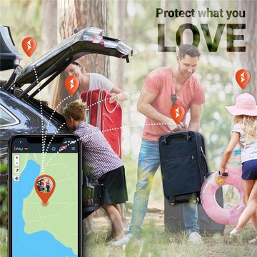 PAJ ALLROUND Finder GPS-Tracker (Live-Ortung, Peilsender, Autofinder, SOS Alarm, schwarz)