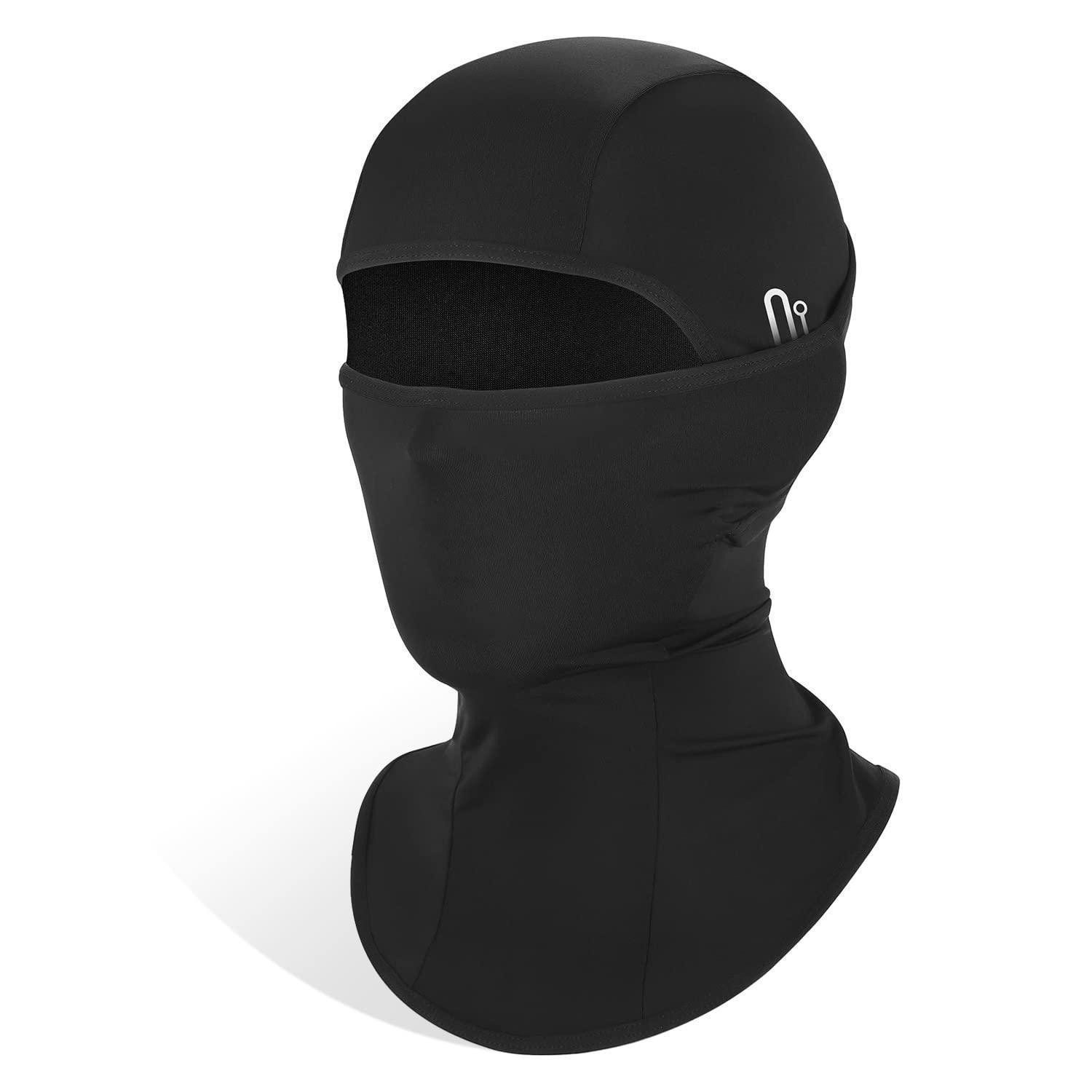 Sturmhaube Sturmhaube Balaclava Herren Damen Sommer UV Einheitsgröße Schwarz
