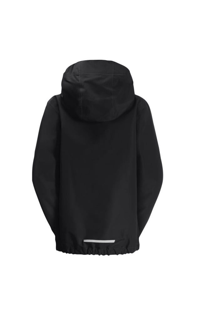 Jack Wolfskin Regenjacke Flaze Texapore (winddicht, wasserdicht und leicht) schwarz Kinder – Bild 3 von 3