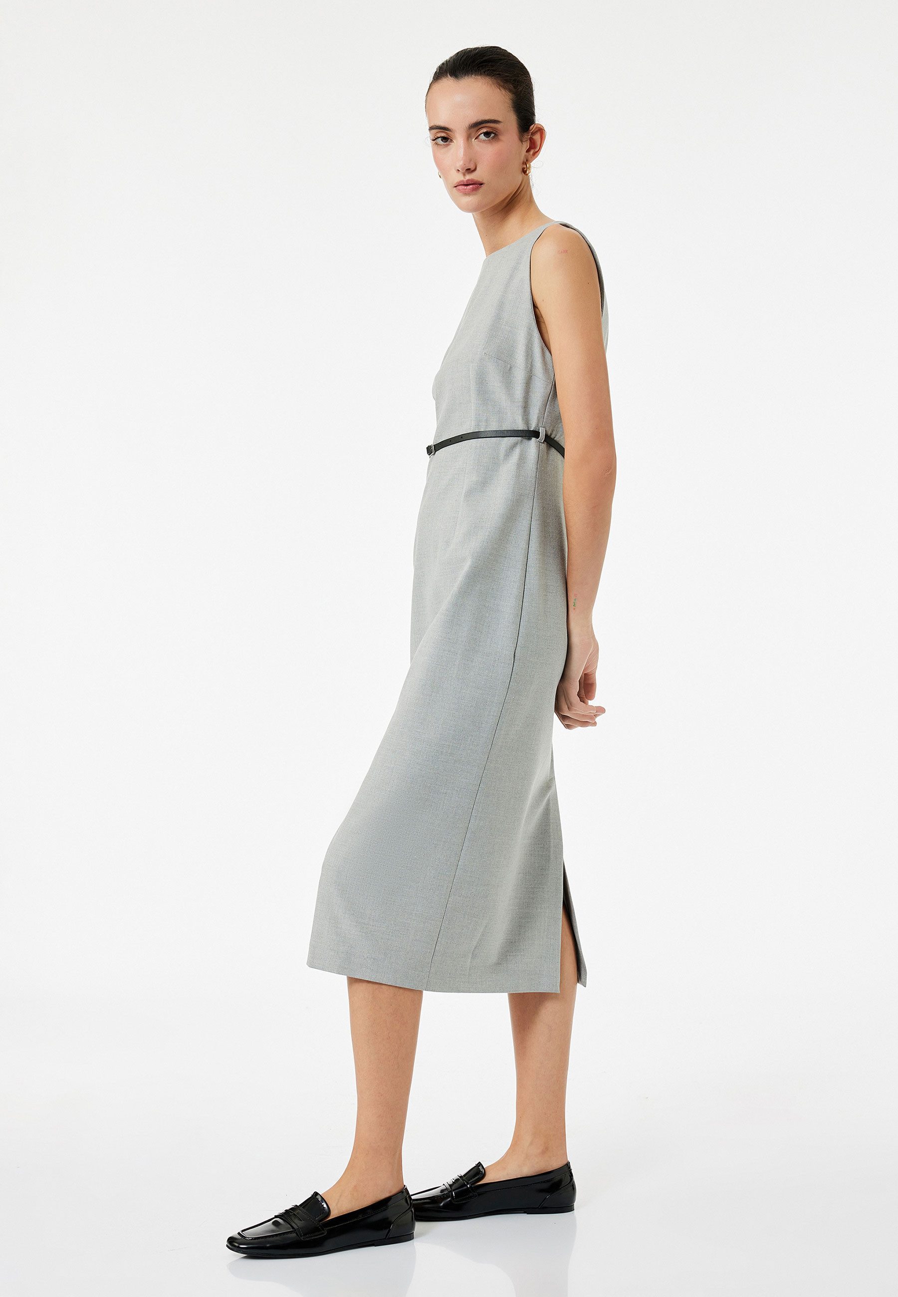 Koton Badekleid Mit Bauchgurt A Form Midikleid