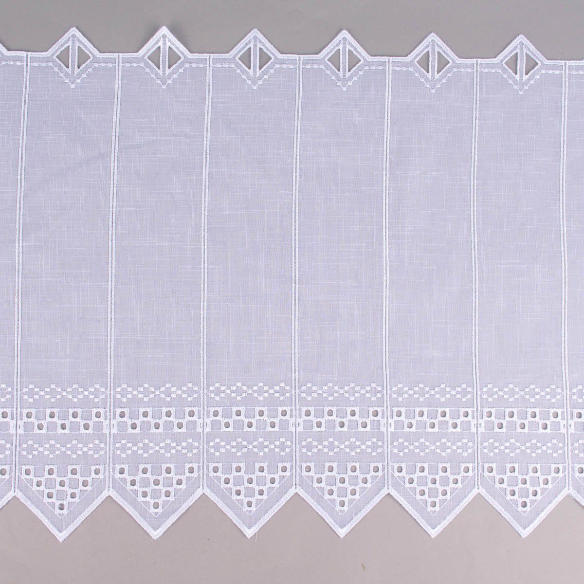 SCHÖNER LEBEN. Meterware Stickerei-Panneaux Bistrogardine transparent günstig online kaufen