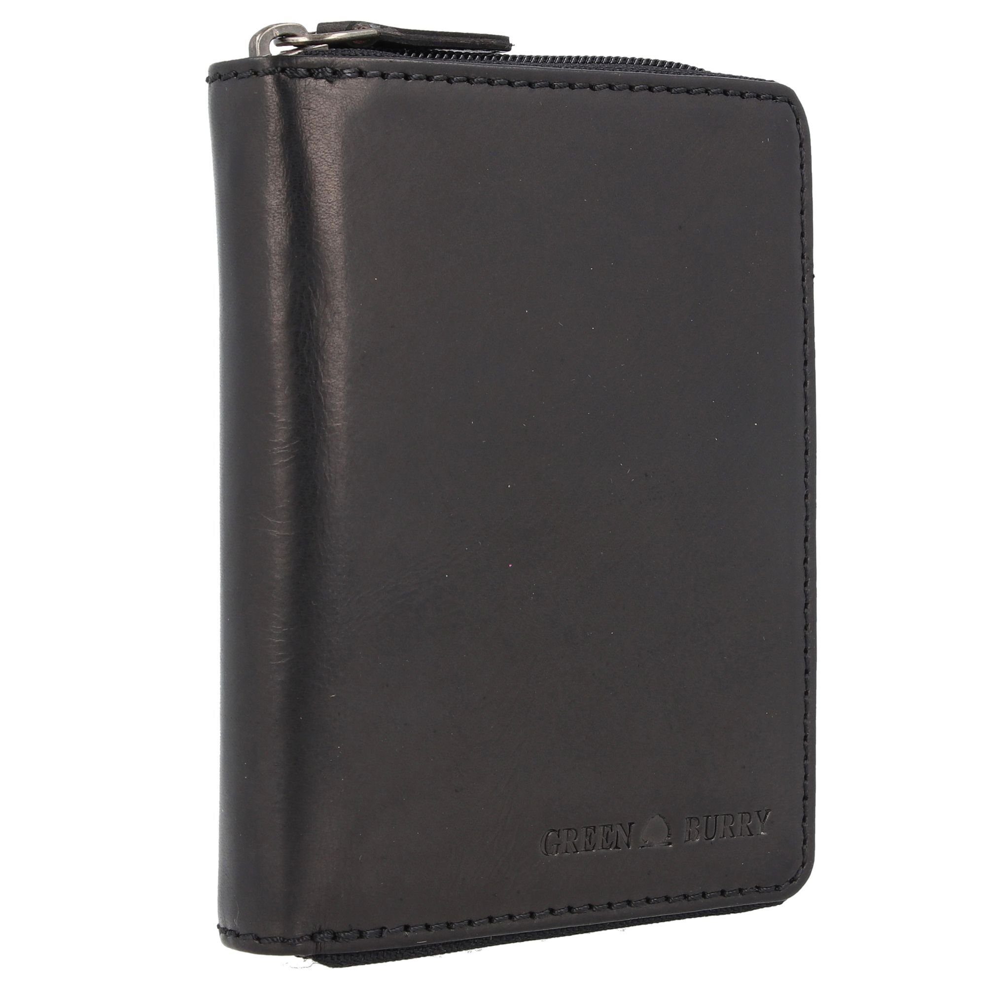 Greenburry Geldbörse Pure Black, Leder günstig online kaufen