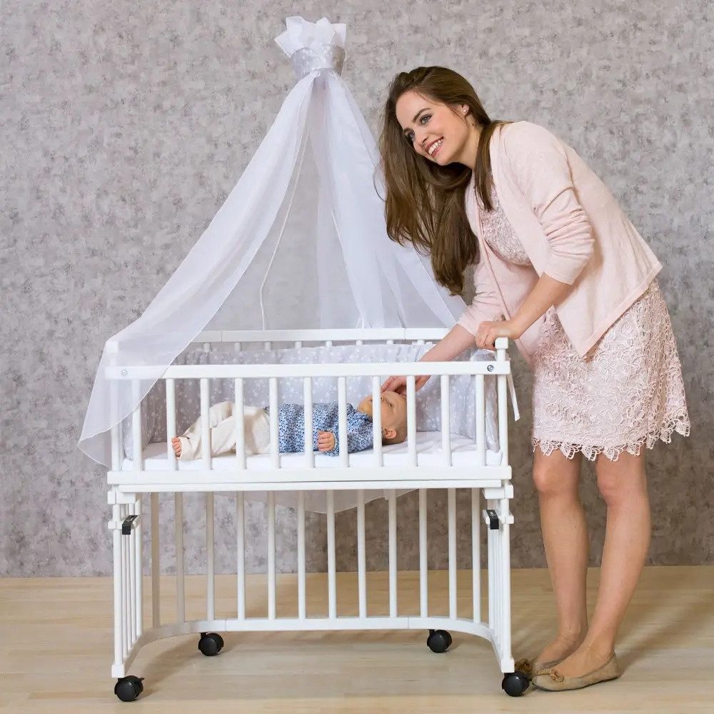 babybay Beistellbett babybay Rollensatz Spezial mit Stoßschutz passend für alle Modelle, be