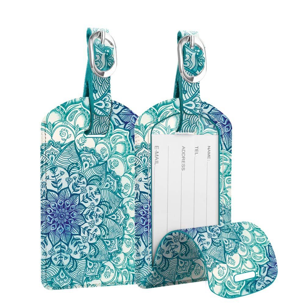 Fintie Gepäckanhänger Kofferanhänger aus Kunstleder, Gepäckanhänger ID Etik günstig online kaufen