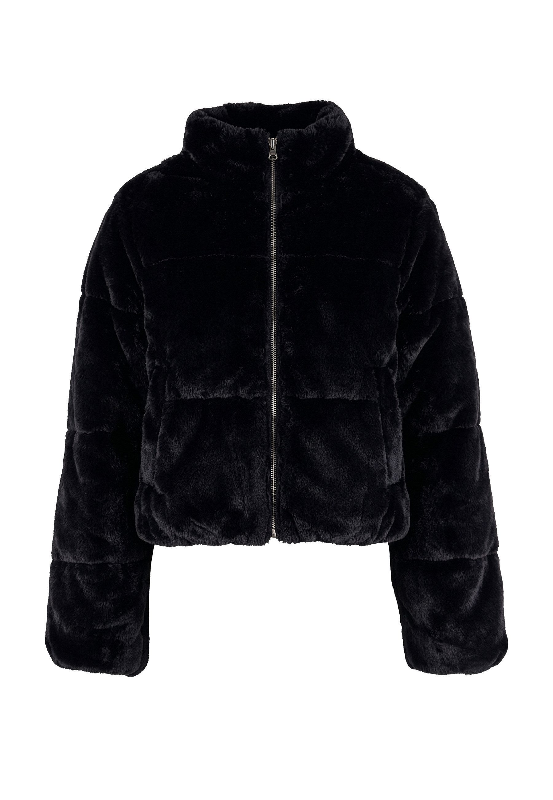 URBAN CLASSICS Winterjacke Urban Classics Ladies Short Faux Fur Puffer Jacket (1-St)