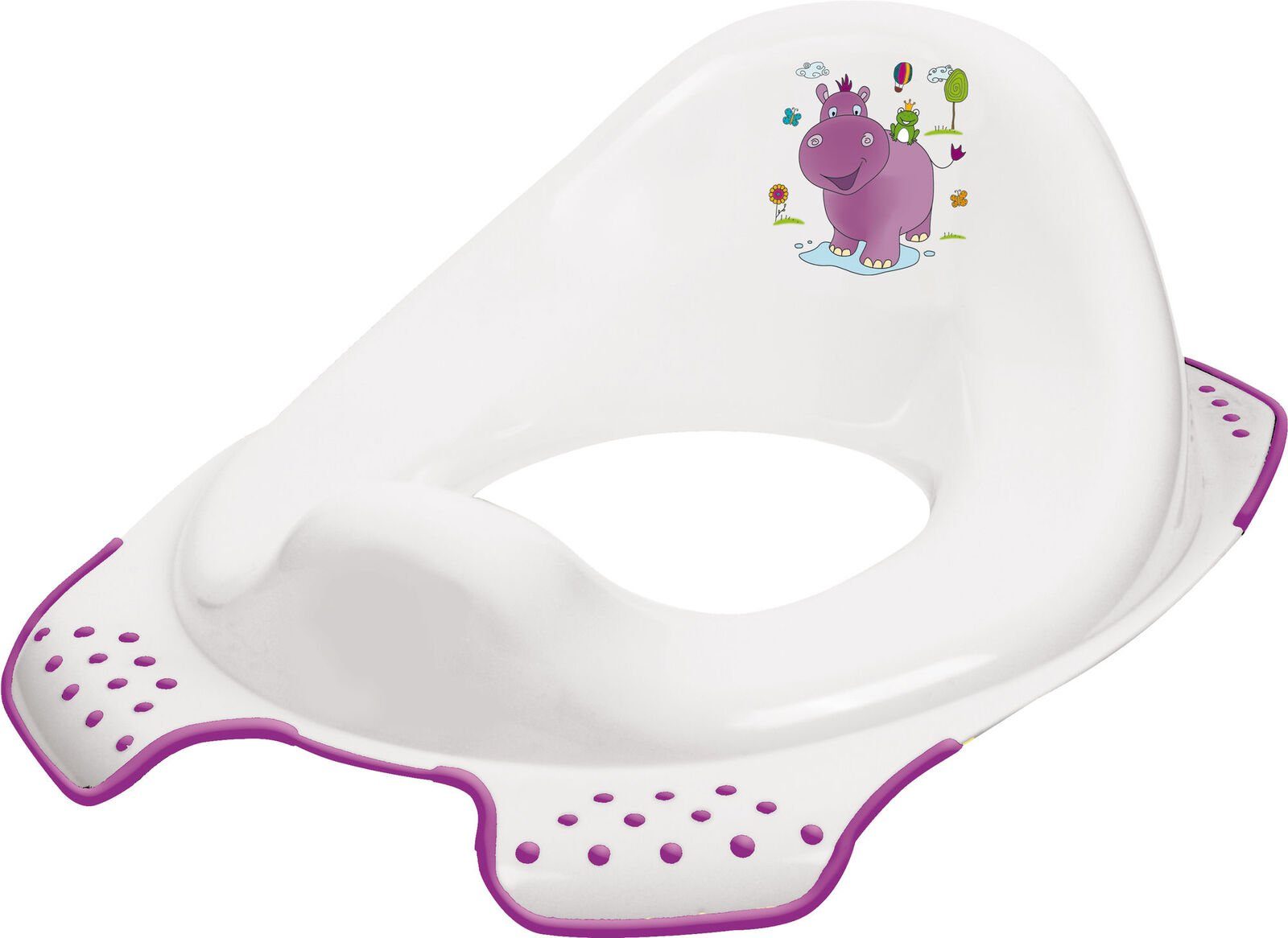 Kinder Töpfchen Anti-Rutsch-Funktion Hippo WC Sitz Baby Toilettenaufsatz, weiß keeeper