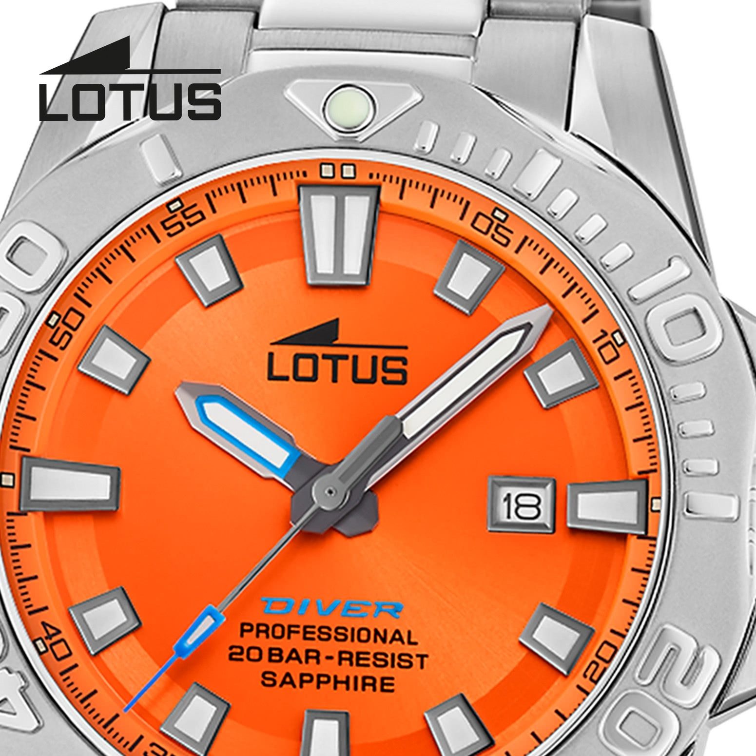 Lotus Chronograph Lotus Herrenuhr Edelstahl silber Lotus, (Chronograph), He günstig online kaufen