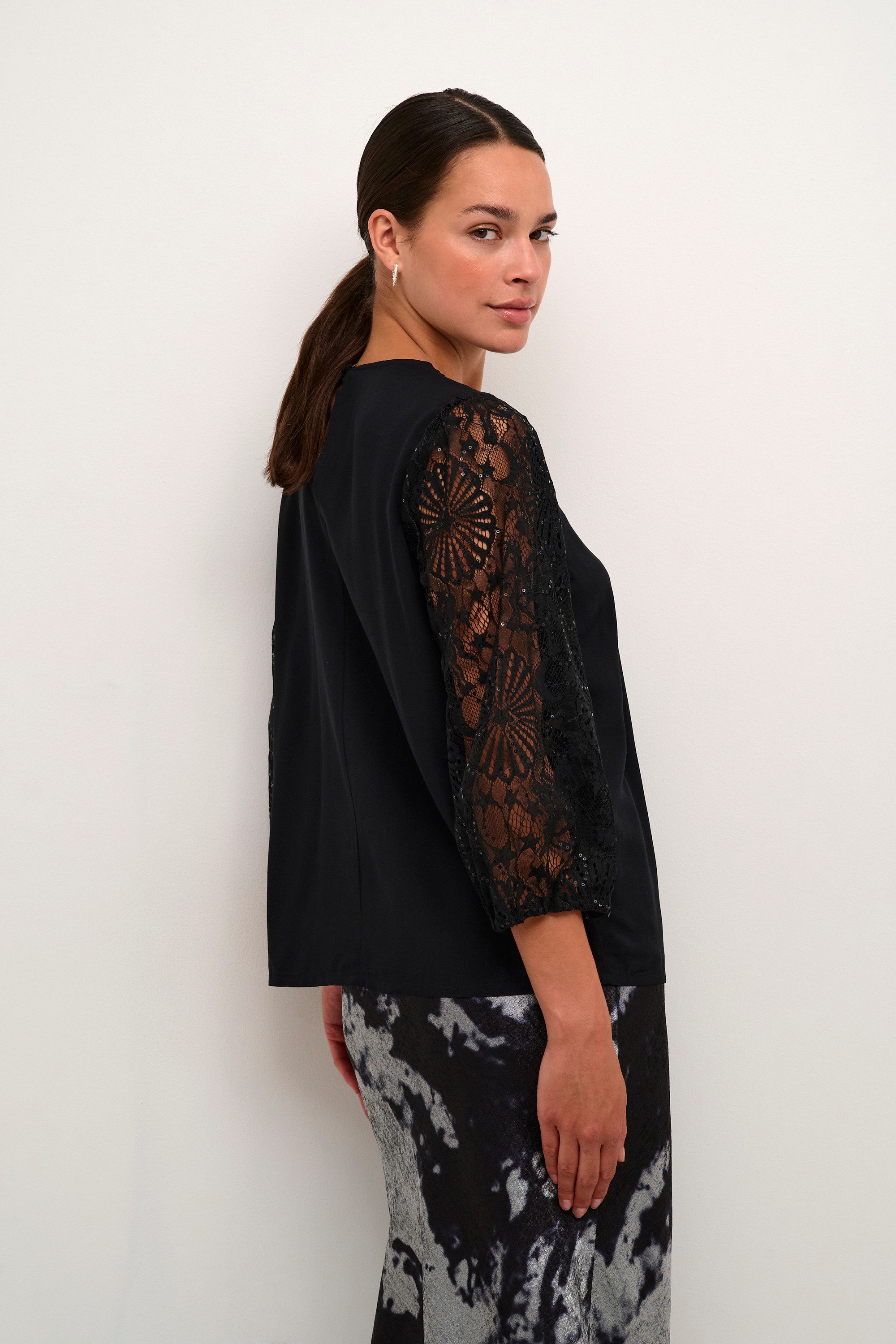 KAFFE Langarmbluse Langarm-Bluse KAemilia