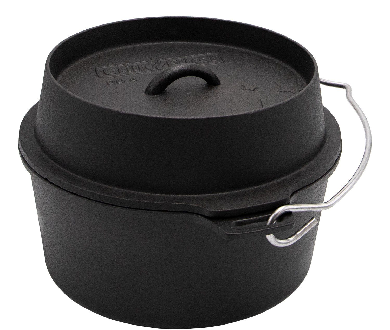 Bratentopf Grillfürst Dutch Oven ohne Füsse DO6
