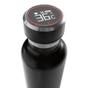 GadgetMonster Isolierflasche Akku-Thermoskanne mit Temperaturanzeige Isolierflasche 750ml, Wiederaufladbarer LiPo Akku, Temperaturanzeige, 750ml