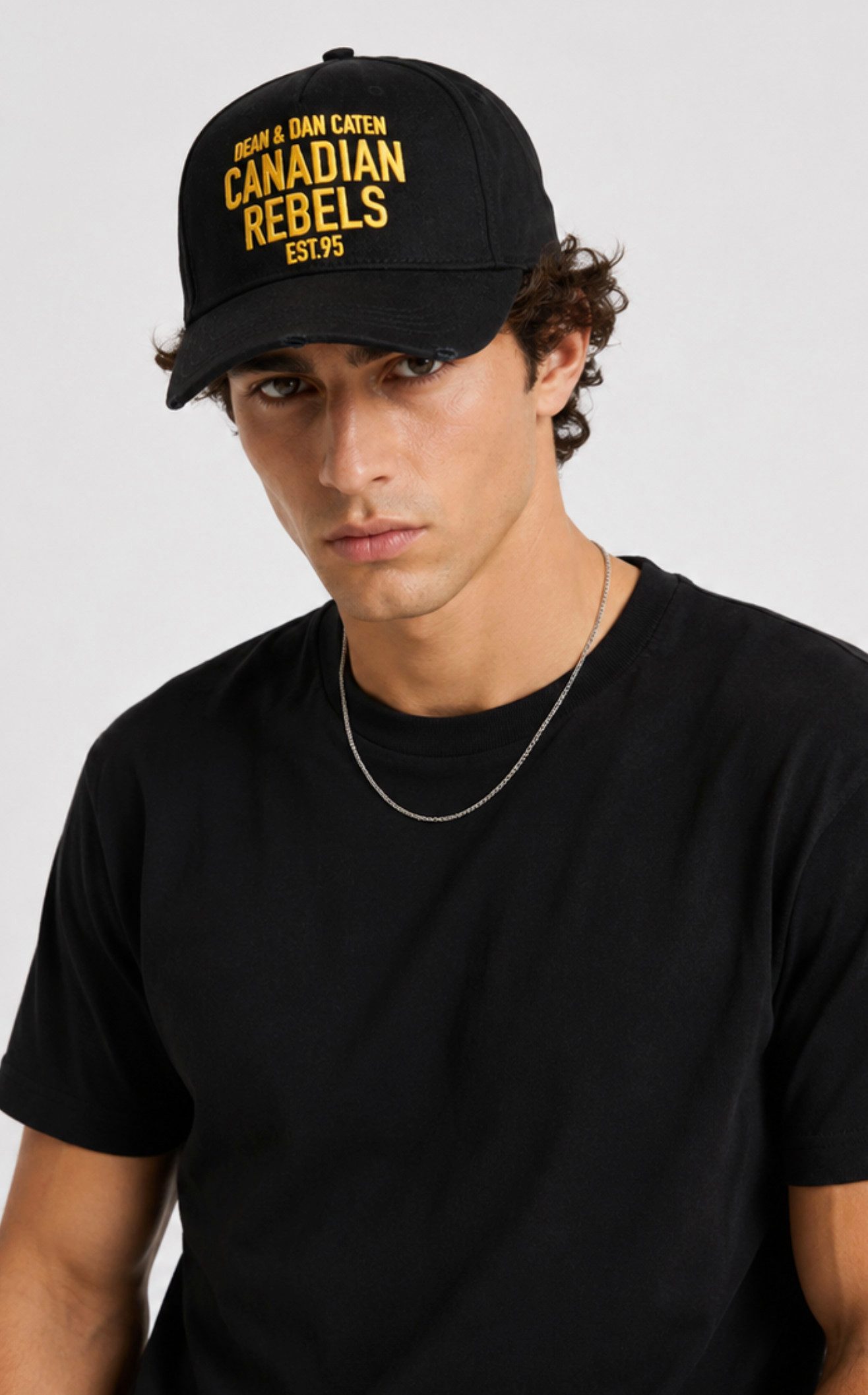 Dsquared2 Baseball Cap Canadian Rebels Basecap Cap Icon Mütze Basebalkappe Unisex Gestickter Schriftzug 19 ON THE ROAD 64 auf der Rückseite
