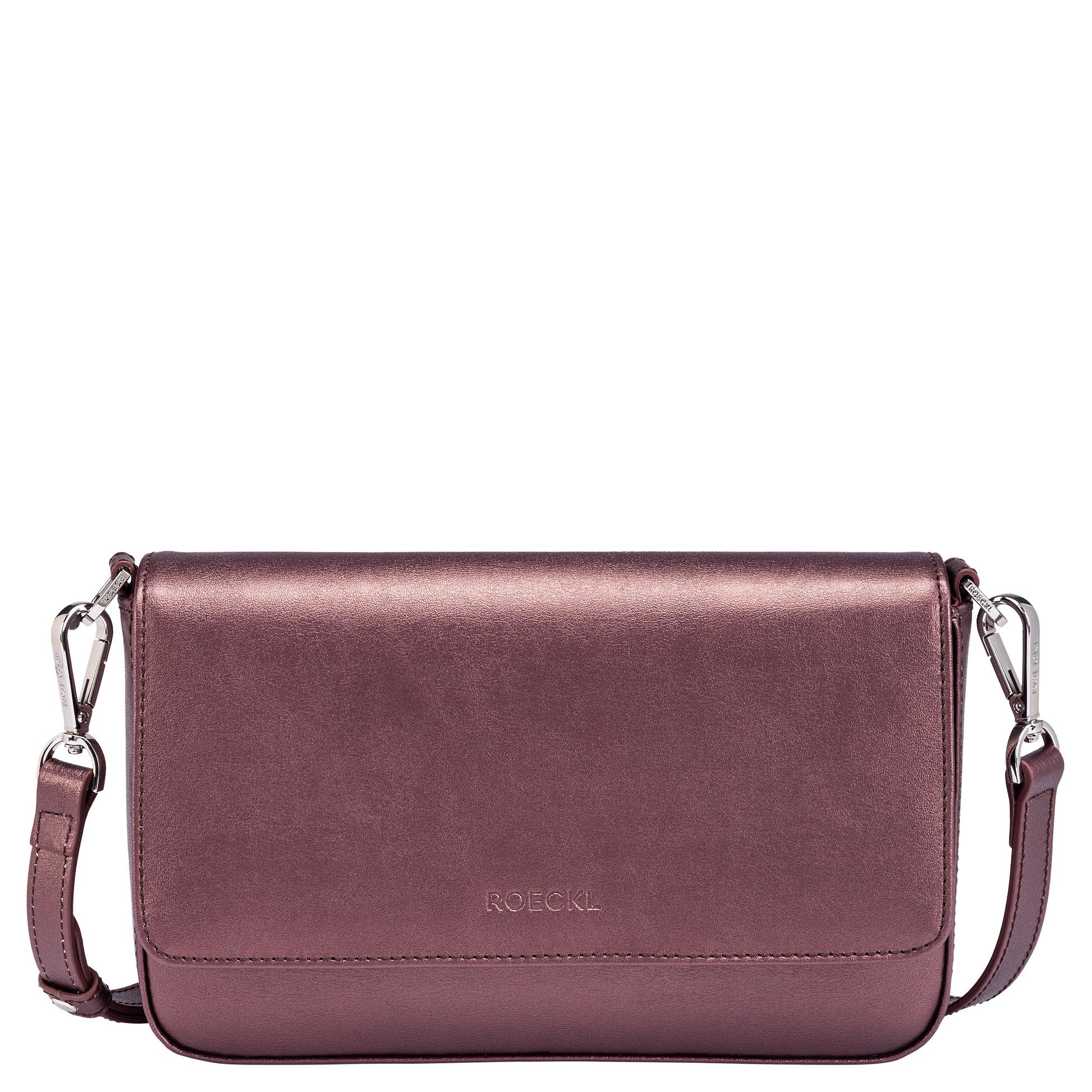 Roeckl Umhängetasche EMILIA UMHÄNGETASCHE MINI, Kleine Tasche in Metallic Optik