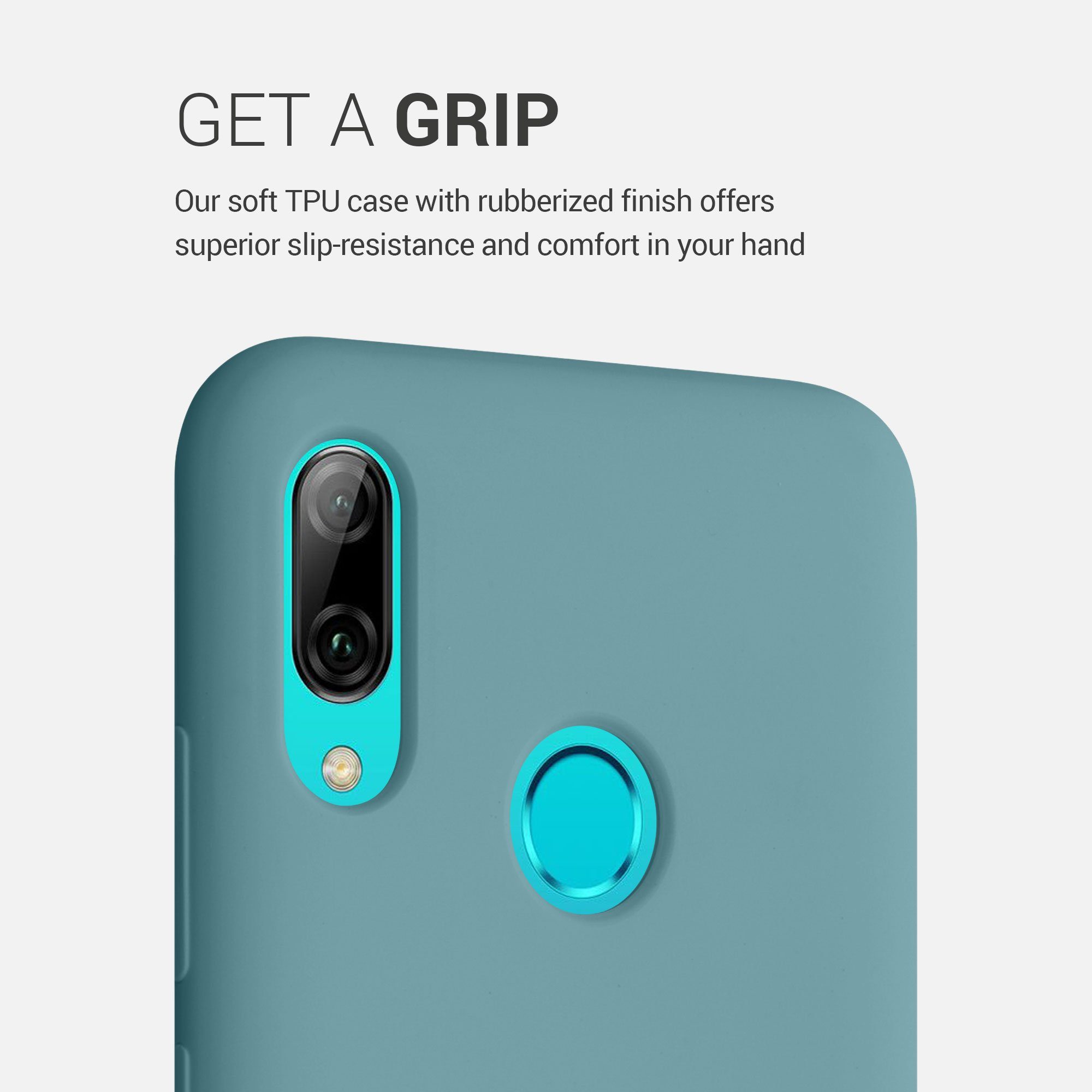 kwmobile Handyhülle Handyhülle für Huawei P Smart (2019) Hülle, Weiches Handy Silikon Case - Schutzhülle Cover