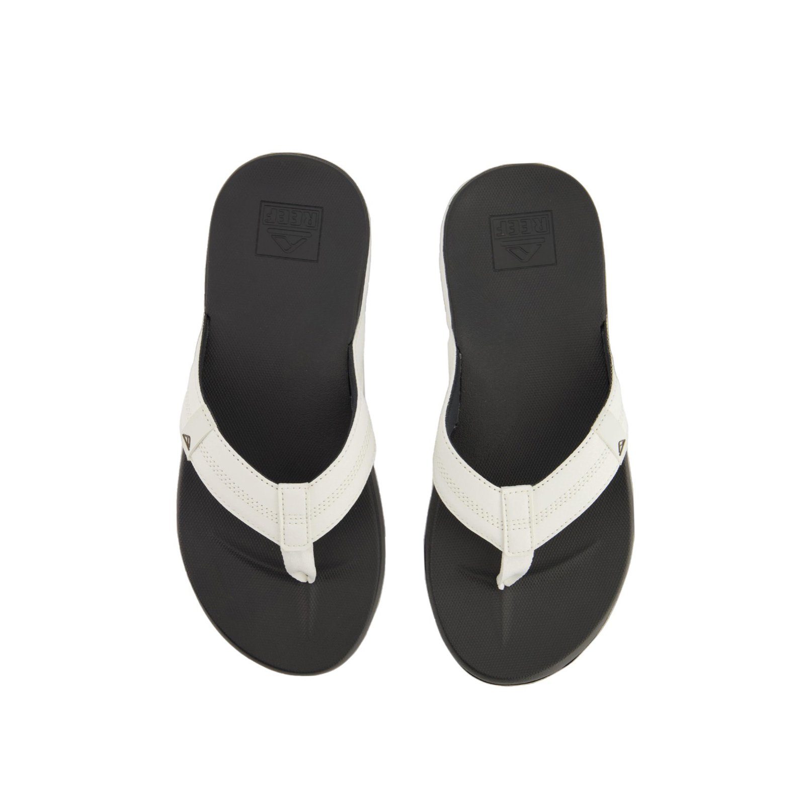 White/Charcoal Zehentrenner Sohle Fußbett,Leichte Sandale EVA Phantom geformtes Cushion Reef Zehentrenner Anatomisch (1-tlg)