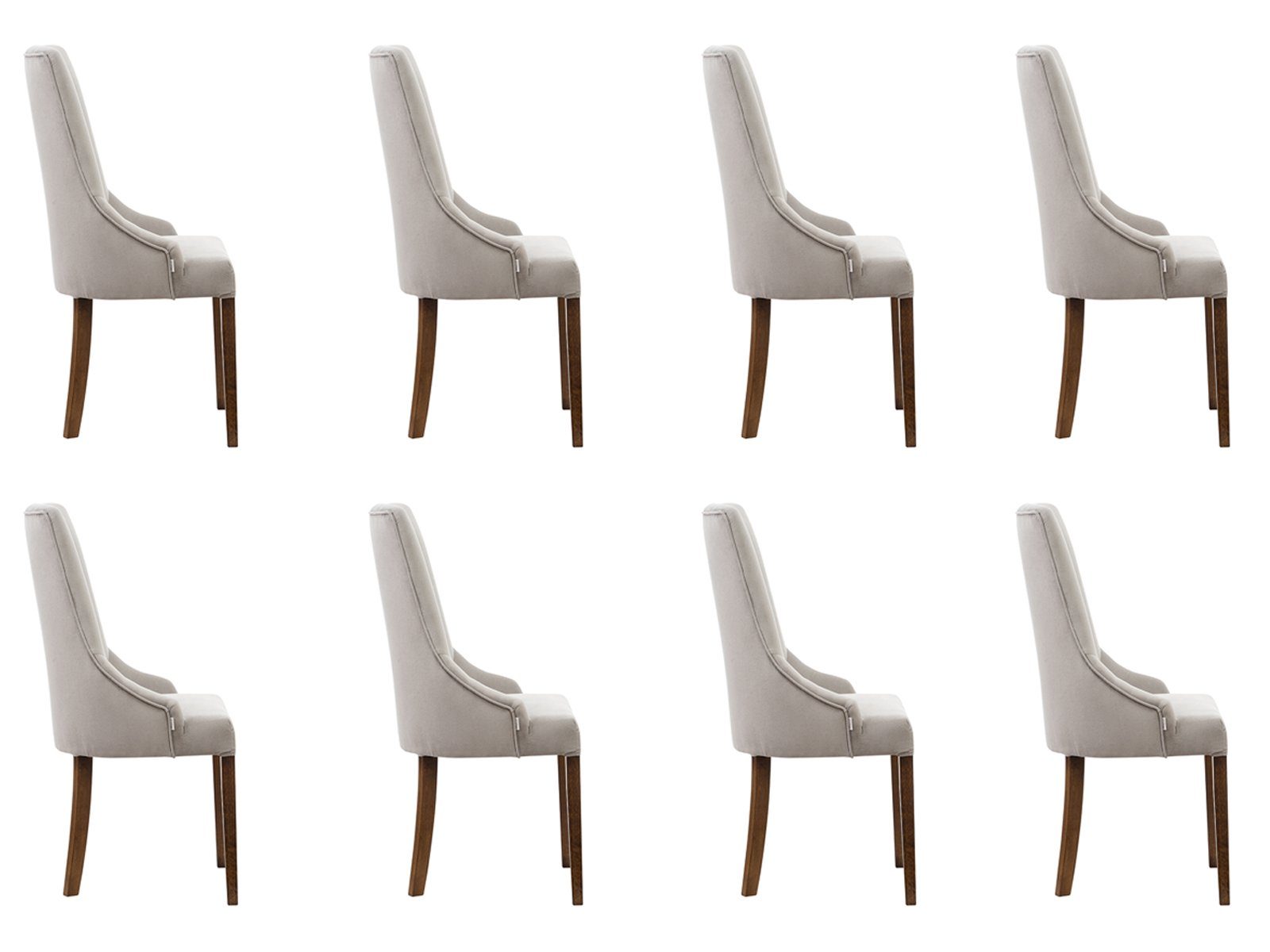 8x Stuhl Stühle Club Polster Sitz Komplett Lounge Lehn Garnitur JVmoebel Set Designer Neu Stuhl,