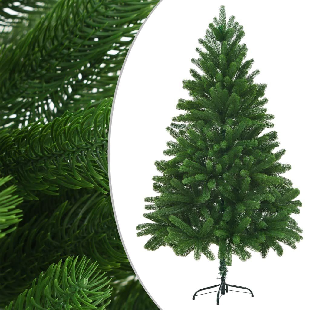 vidaXL Künstlicher Weihnachtsbaum Künstlicher Weihnachtsbaum Beleuchtung Kugeln Grün & Gold cm 180 mit