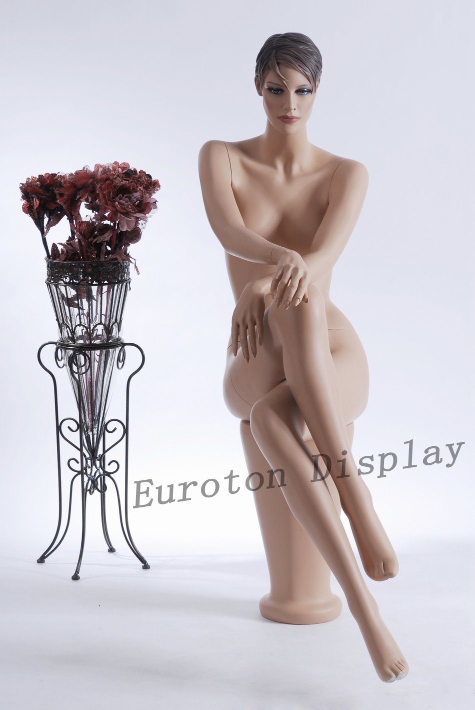 Schneiderpuppe Schaufensterpuppe Lebensecht Frau Weiblich Neu Beige