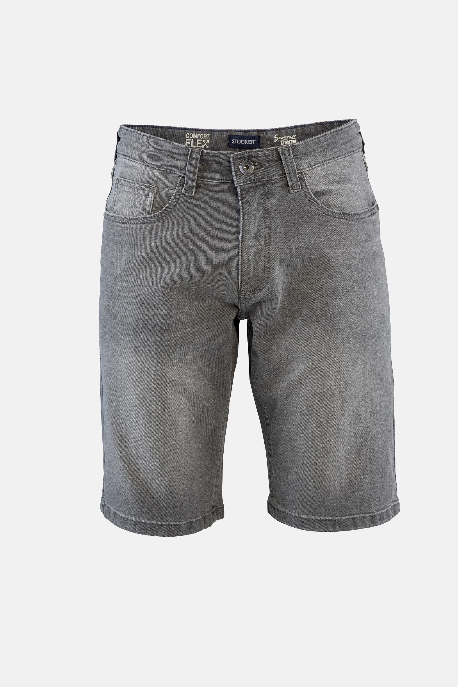 Stooker Men Bermudas 5-Pkt Style Summer Denim Bermudas Sommer Straight Fit Casual Stretchdenim für Herren – Bild 4 von 4