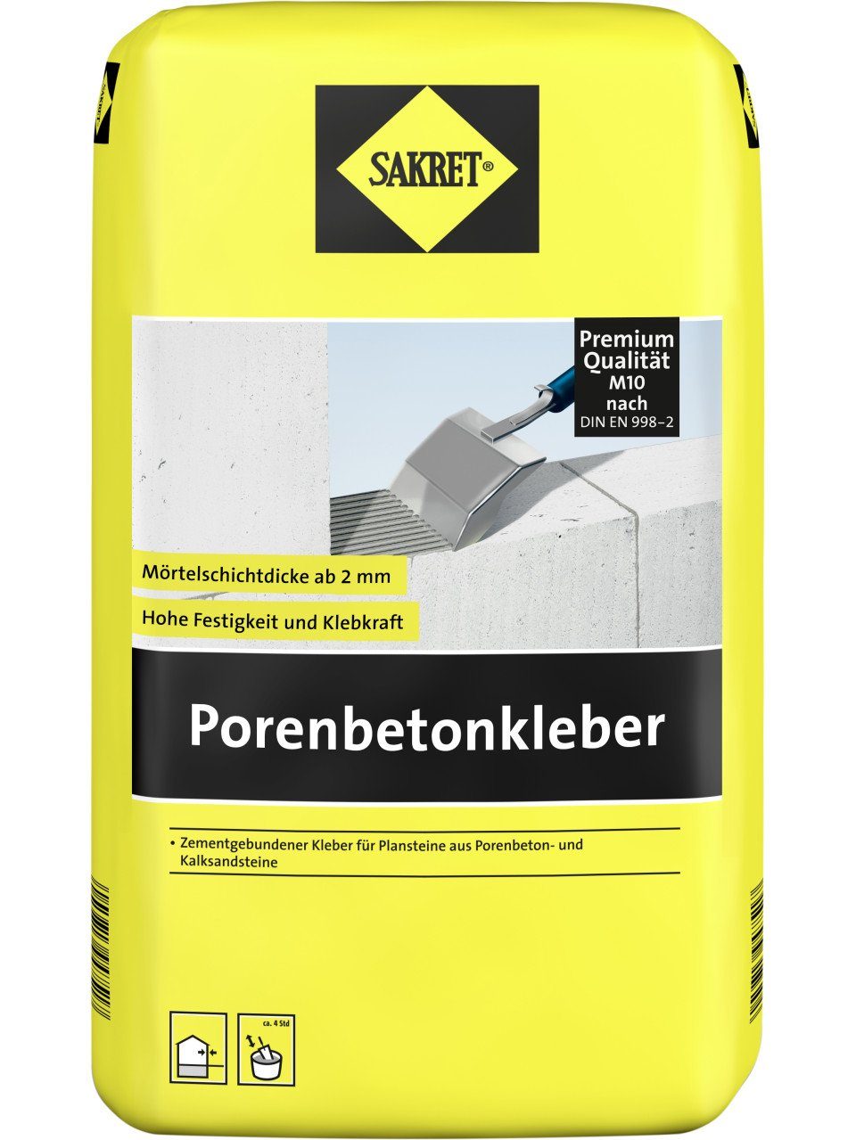 Sakret Fliesenaufkleber Sakret Porenbetonkleber 10 kg günstig online kaufen