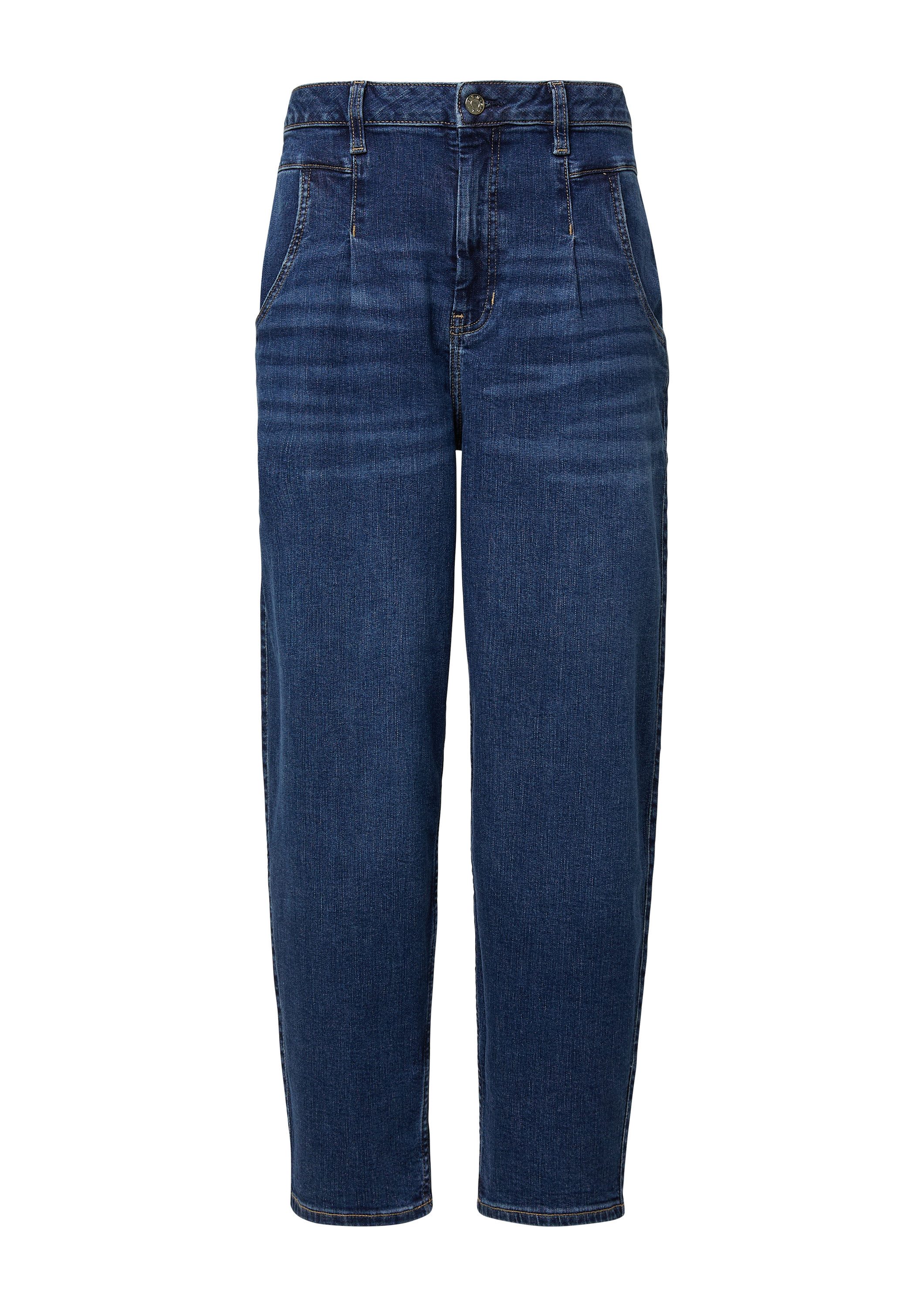 s.Oliver Weite Jeans Jeans-Hose Ankle Jeans / Regular Fit / High Rise / Bar günstig online kaufen