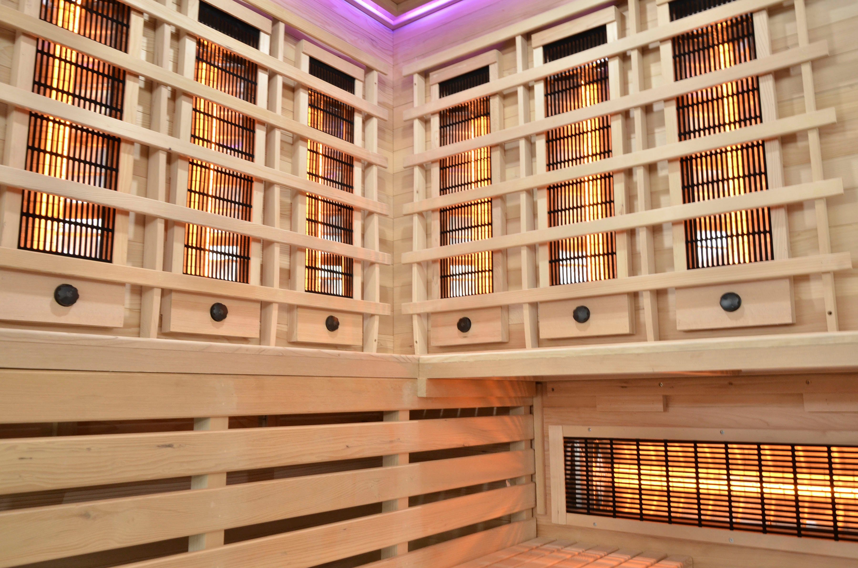 Sanotechnik Infrarotkabine DELUXE, BxTxH: 150 x 150 x 200 cm, für 3-4 Personen