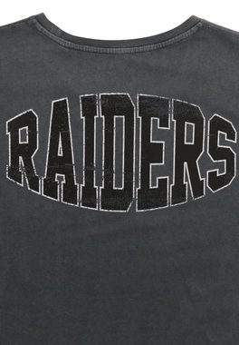 Recovered T-Shirt NFL RAIDERS COLLEGE GOTS zertifizierte Bio-Baumwolle