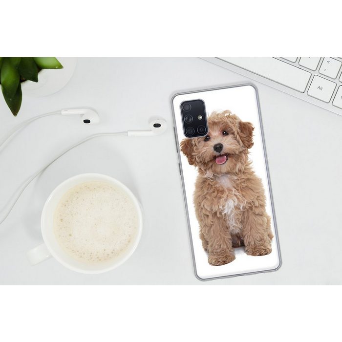 MuchoWow Handyhülle Hund - Haustiere - Fell Phone Case Handyhülle Samsung Galaxy A71 Silikon Schutzhülle