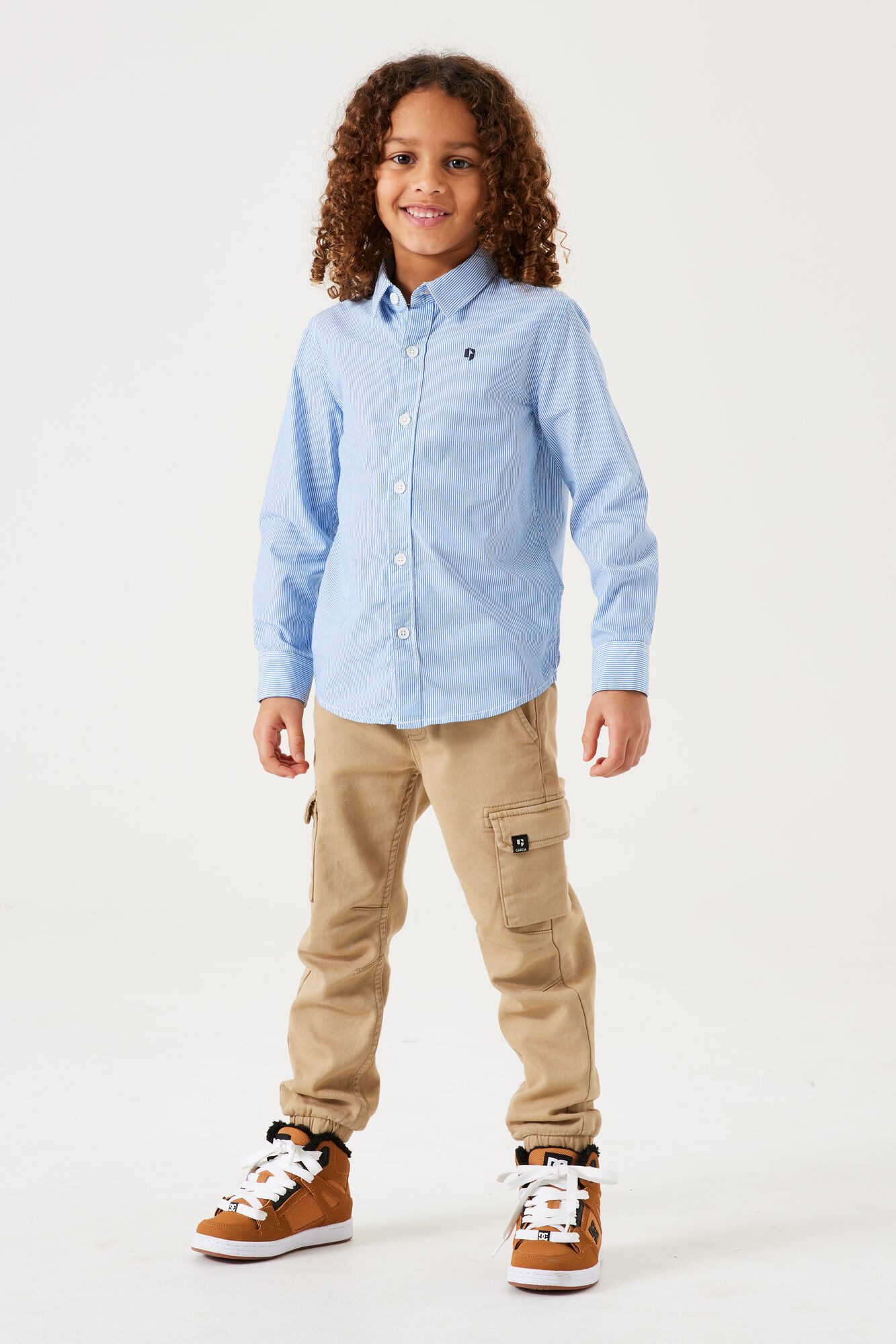 Garcia Langarmhemd im feinen Streifendesign