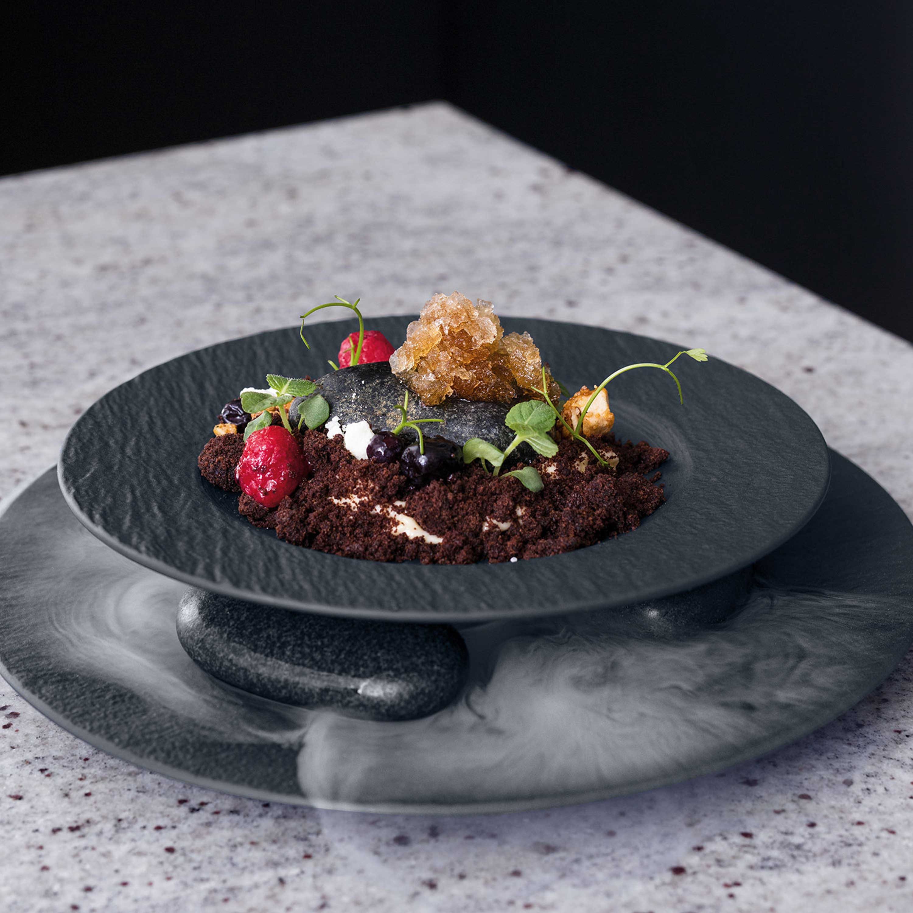 Villeroy & Boch Geschirr-Set Manufacture Rock Pastaset (16-tlg), 4 Personen, Porzellan, Durchgefärbtes Premium Porzellan