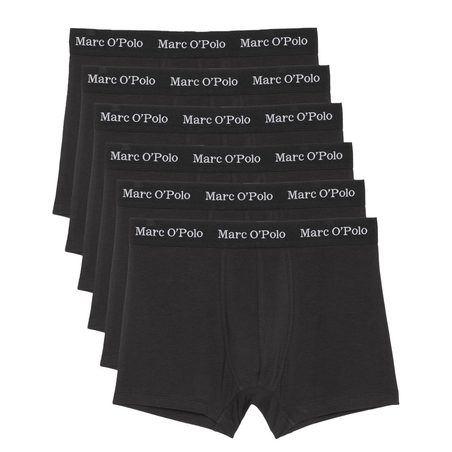 O'Polo Marc Pack Boxershorts ohne 6er Esseentials (6-St) Eingriff, Logo-Bund,