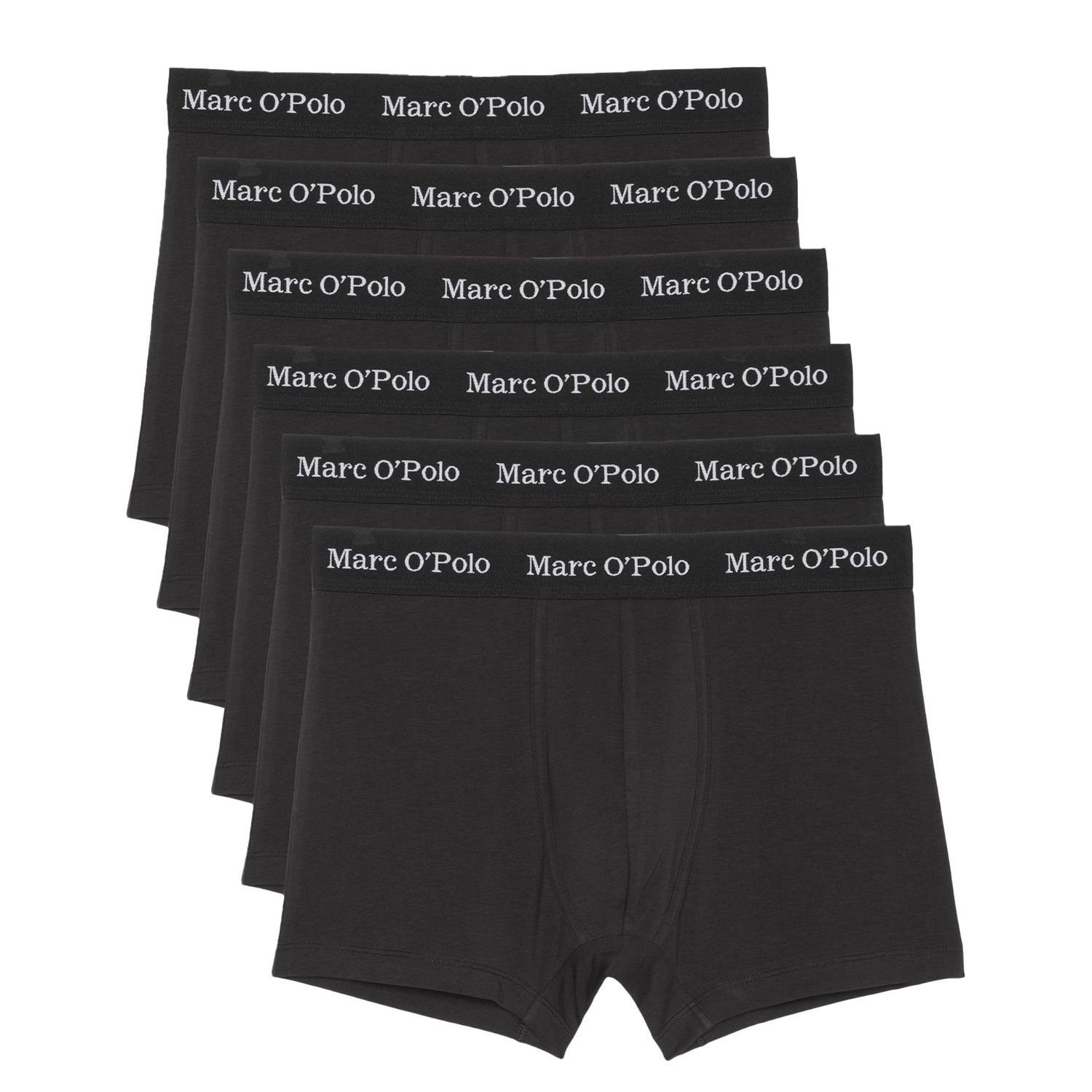 6er (6-St) Marc Esseentials Pack Logo-Bund, Boxershorts Eingriff, O'Polo ohne