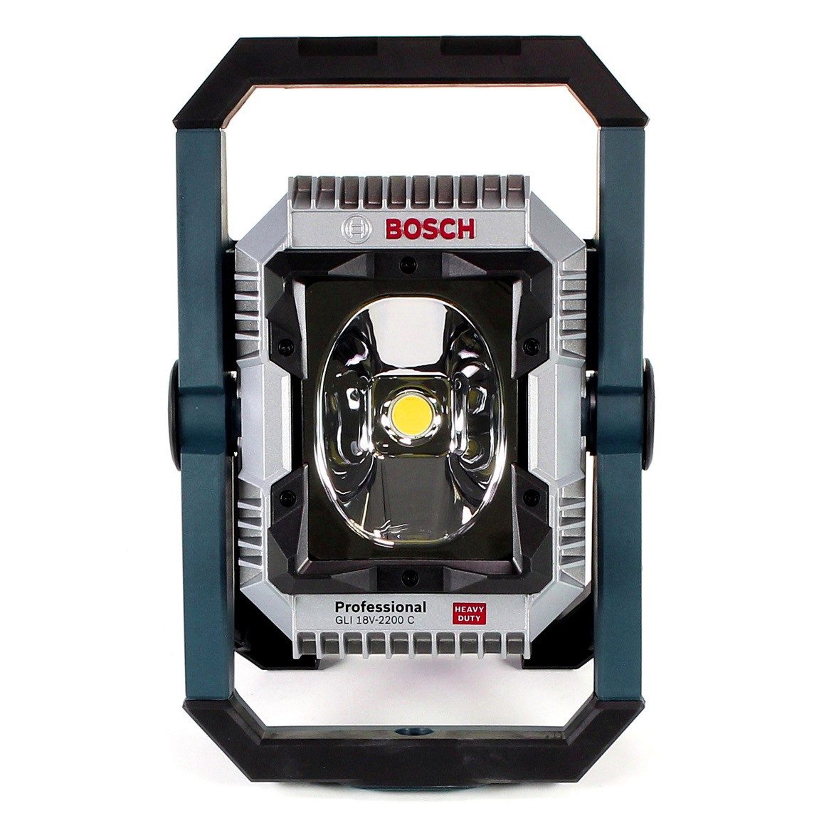 Bosch Professional Baustrahler GLI 18V-2200 C Akku Lampe 18V 2200lm Bluetooth (0601446501) + 2x 4