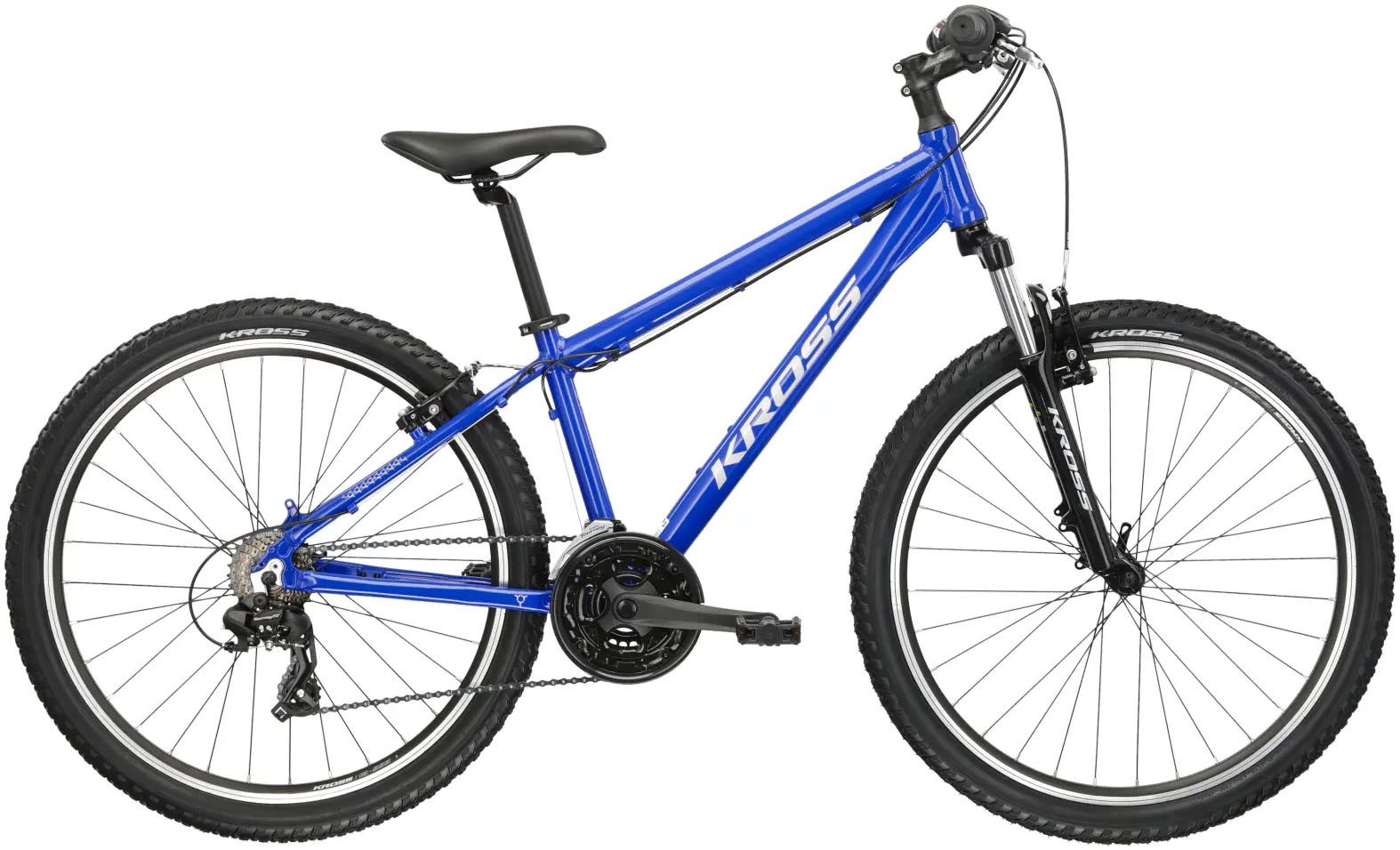 Kross Mountainbike KROSS MTB Все бренды Hexagon 1.0 26" blau 21 Gänge, 21 Gang Shimano TOURNEY TX800 Schaltwerk, Kettenschaltung