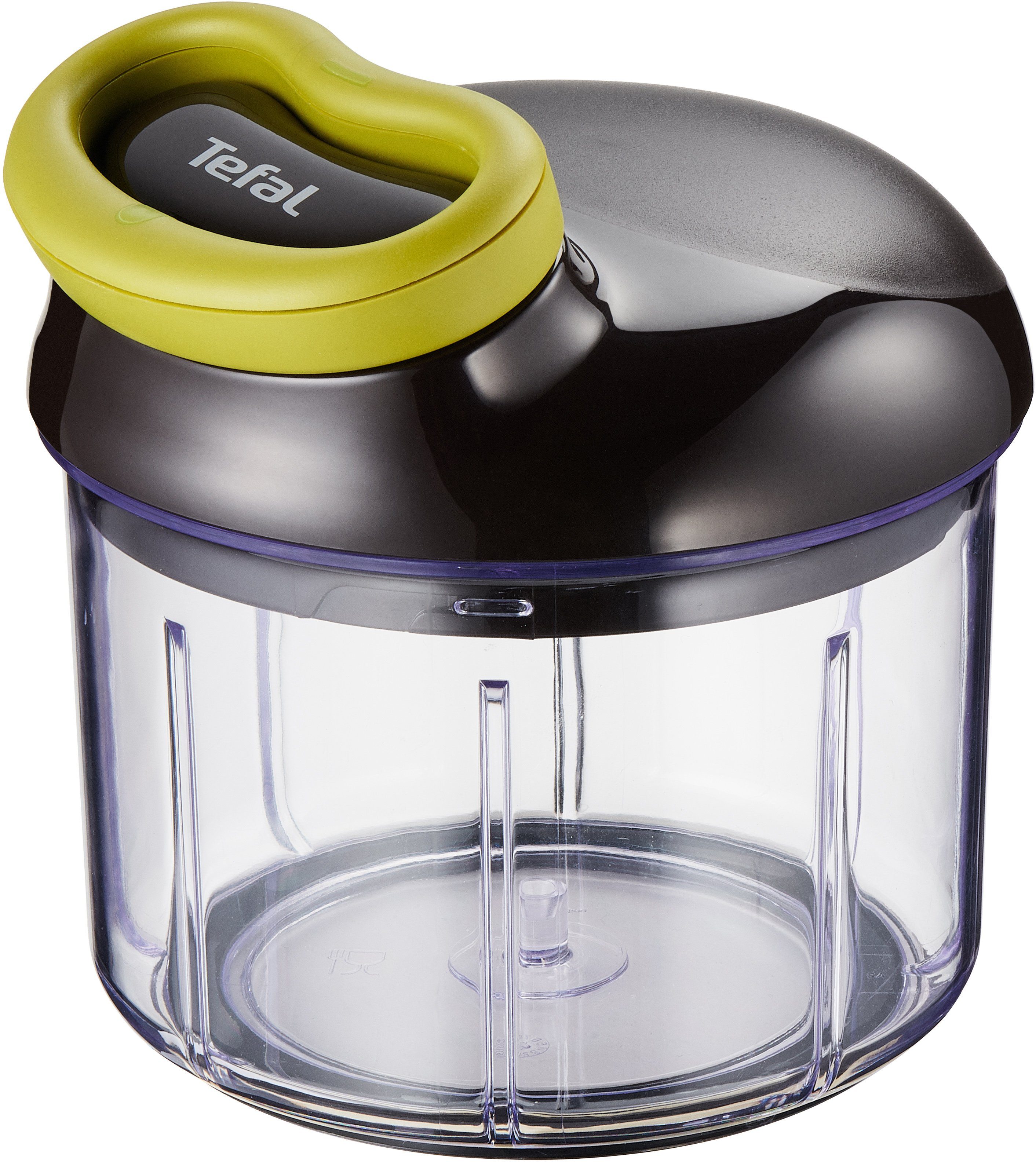 Schwarz/Grün Ingenio Gemüsehacker rutschfest, Zerkleinerer, Tefal 900ml, Soft-Touch-Griff, Edelstahlklingen,