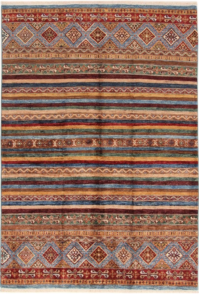Orientteppich Arijana Shaal 155x222 Handgeknüpfter Orientteppich, Nain Trading, rechteckig, Höhe: 5 mm
