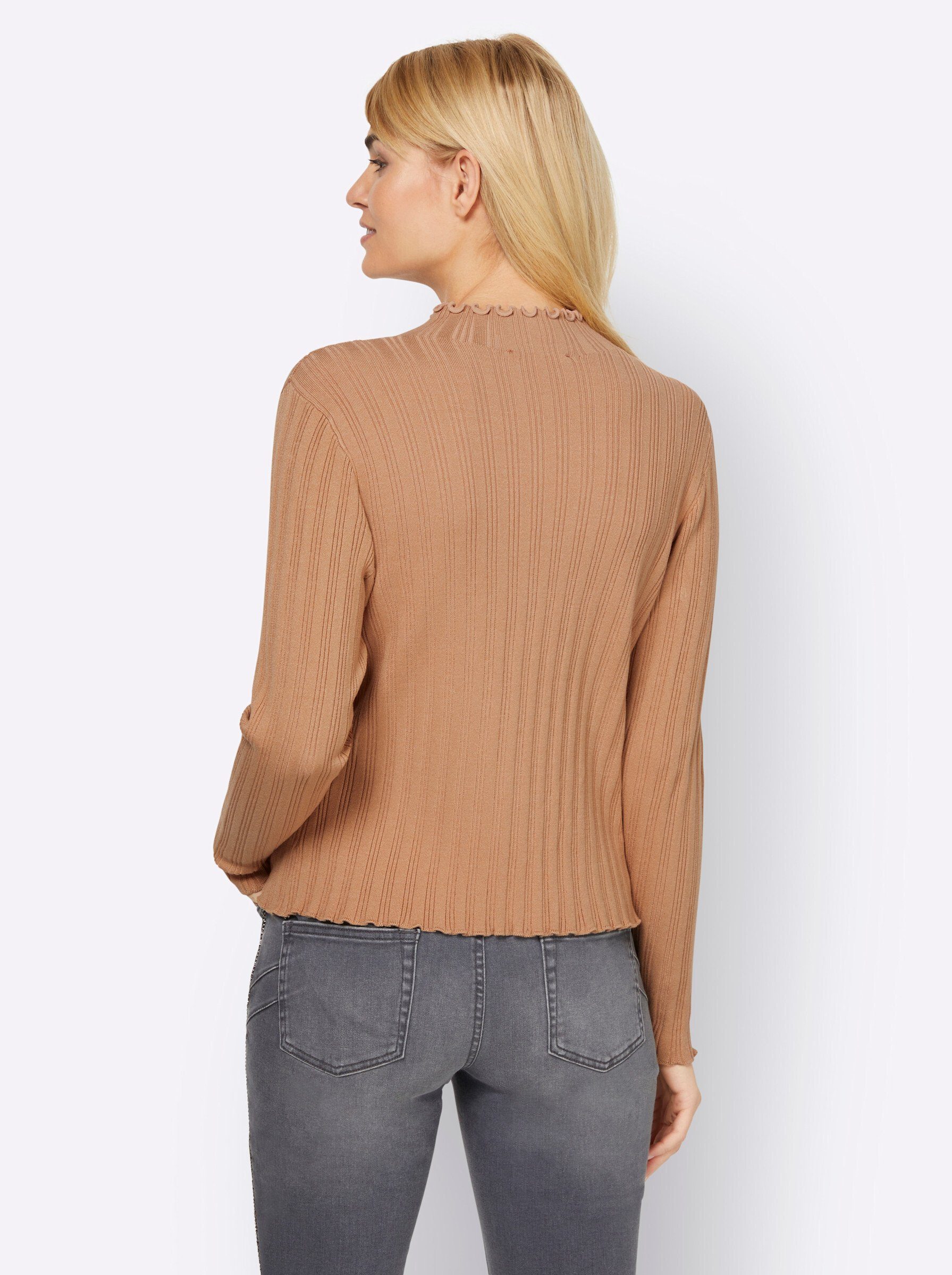 heine camel Strickpullover