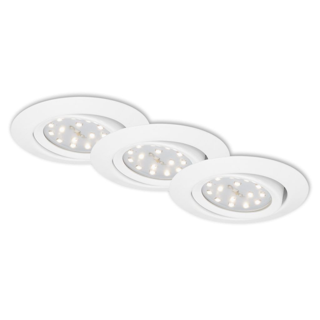 Briloner Leuchten LED Einbaustrahler 7171-036, LED fest integriert, 2700K - Extra-Warmweiß, weiß, LED, Einbaustrahler, Einbauspot