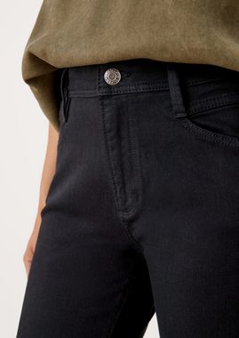 s.Oliver 7/8-Jeans Ankle-Jeans Betsy / Slim Fit / Mid Rise / Slim Leg Leder-Patch