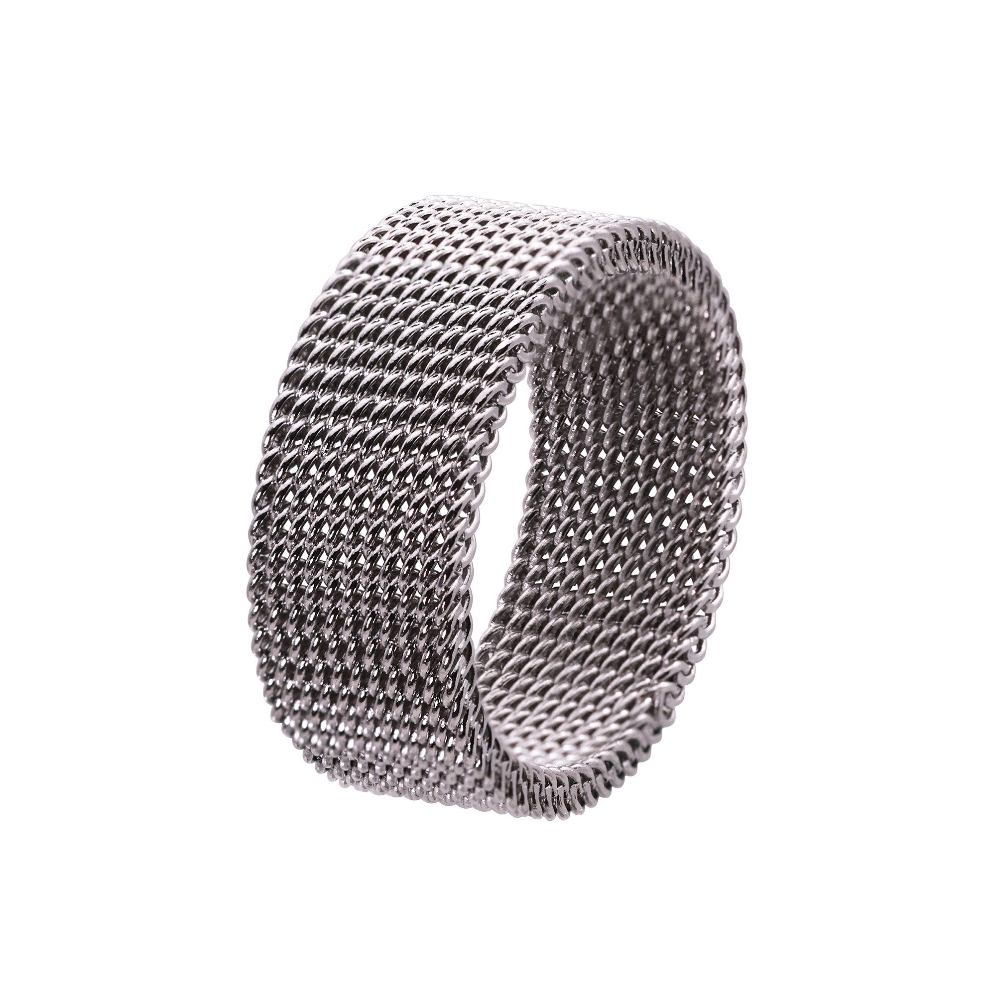 Heideman Fingerring Alexa silberfarben poliert (Ring, 1-tlg., inkl. Geschenkverpackung), flexibler Ring für Frauen