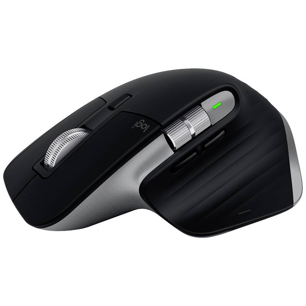Logitech Wireless Mouse - SPACE GREY - EMEA Mäuse (Darkfield Laser Tracking, Intelligentes Scrollrad, Wiederaufladbar)